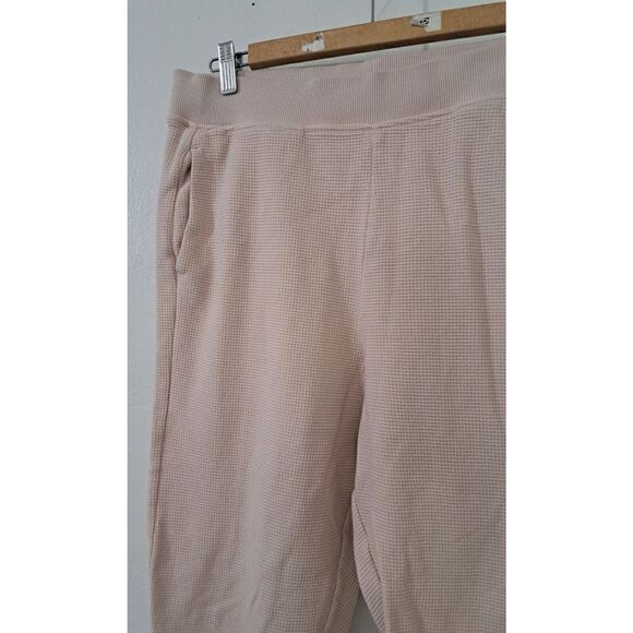 Cos Womens Large Sweatpants Joggers Waffle Knit Light Peach Color - Picture 3 of 8